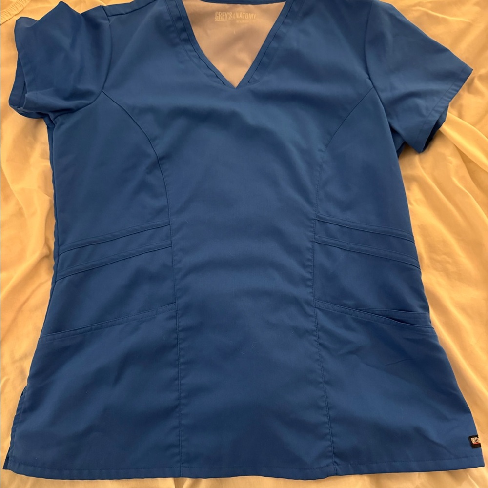 Grey’s Anatomy Royal Blue Scrub Top